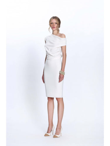 Degaje Kısa Kollu Elbise