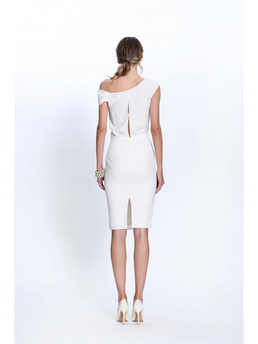 Degaje Kısa Kollu Elbise