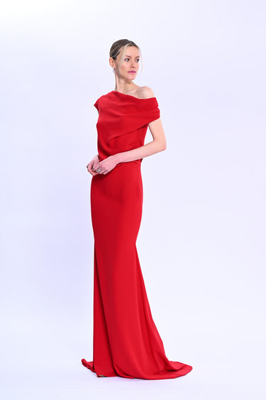 Low-cut Evening Dress