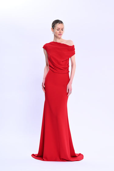 Low-cut Evening Dress