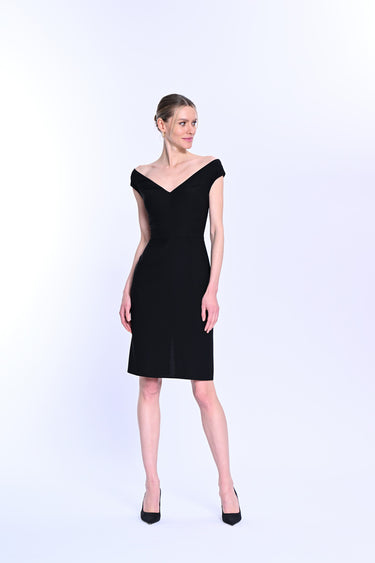 Off-the-Shoulder Dress / Black