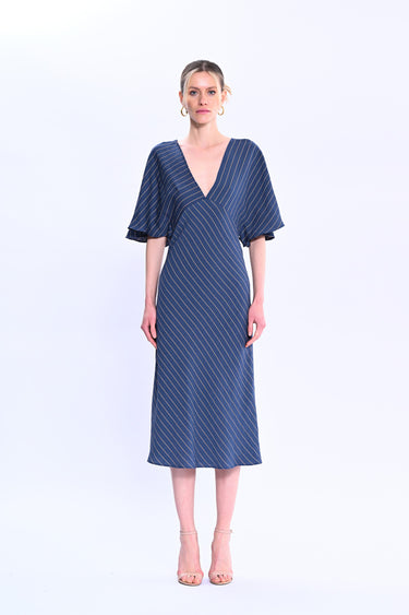 Striped Midi Dress