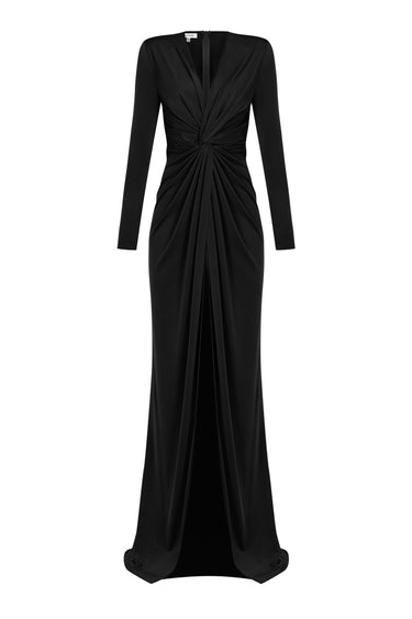 Düğüm Detaylı Gece Elbisesi