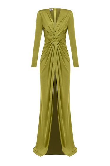 Düğüm Detaylı Gece Elbisesi