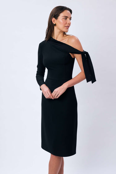 Tek Kol Düğüm Detaylı Elbise