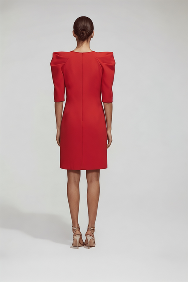 Truvakar Kol Kırmızı Elbise