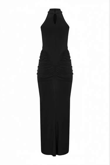 Yüzücü Yaka Gece Elbisesi