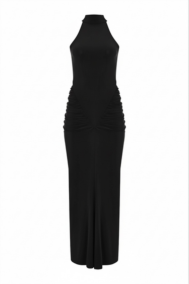 Yüzücü Yaka Gece Elbisesi