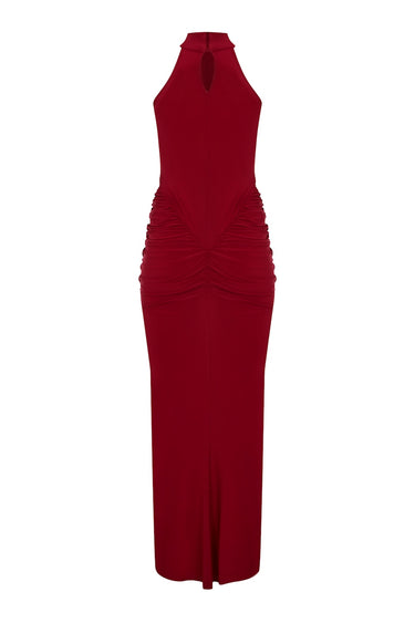 Yüzücü Yaka Gece Elbisesi