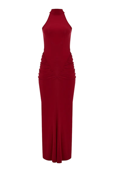 Yüzücü Yaka Gece Elbisesi