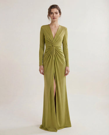 Evening Dress with Knot Detail